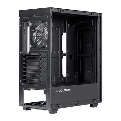 Корпус Prologix E122 Tempered Glass&Mesh Black (E122 Black) [608709]