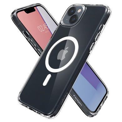 Чохол-накладка Spigen Ultra Hybrid MagFit для Apple iPhone 14 White (ACS05048) [601887]