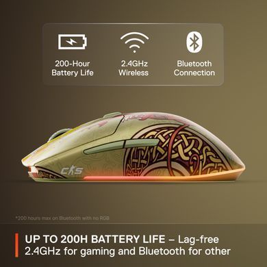 Мишка SteelSeries CS2 Dragon Lore Edition Wireless RGB (62614) [403544]