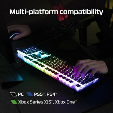 Клавіатура механічна HyperX Alloy Origins 60 61key, Red, USB-A, EN/RU, RGB, чорний (4P5N0AA) [13555]