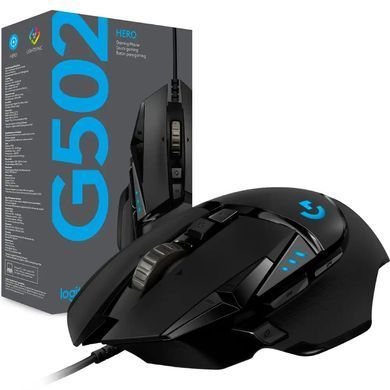 Мишка Logitech G502 Hero High Performance Gaming Mouse 11кн., 12000 dpi, чорна (910-005474) [403322]