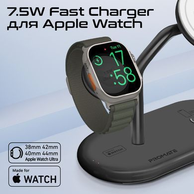 Бездротовий зарядний пристрій Promate Synergy-Pro MagSafe 57W Black (synergy-pro.black) [603395]