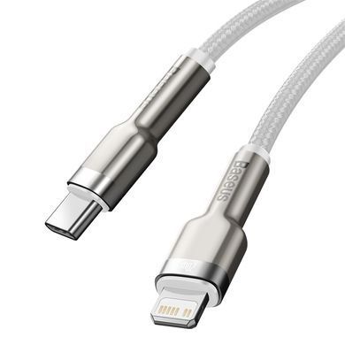 Кабель Baseus Cafule Series Metal Data Cable Type-C to iP PD 20W 2m White (CATLJK-B02) [802579]
