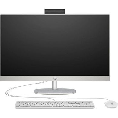 Комп'ютер персональний моноблок HP All-in-One 27" FHD IPS AG, Intel U7-155U, 16GB, F1TB, UMA, WiFi, кл+м, DOS, білий (AE0Q1EA) [113822]