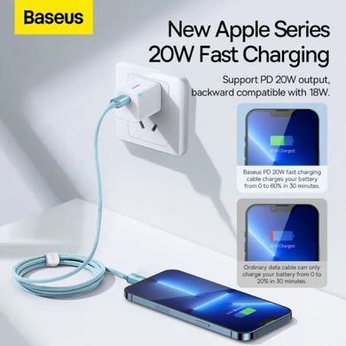 Кабель Baseus Gem Fast-Charging Data Cable USB-C to iP 20W 2m Galaxy Blue (P10373001311-01) [802556]