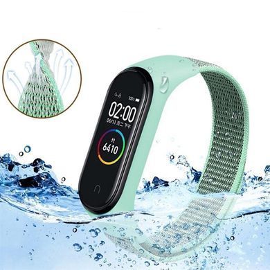 Ремінець BeCover Nylon Style для Xiaomi Mi Smart Band 7 Lime-Gray (707664) [618368]