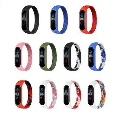 Ремінець BeCover Elastic Nylon Style для Xiaomi Mi Smart Band 5/Mi Smart Band 6 Size S Deep Blue (706138) [604686]