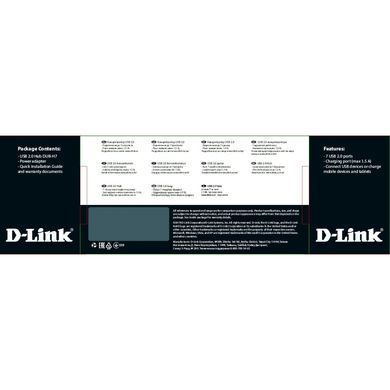 USB-Концентратор D-Link 7xUSB2.0, USB2.0 (DUB-H7) [108787]