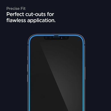 Захисне скло Spigen для iPhone 12 / 12 Pro FC Black HD(1Pack) (AGL01512) [103102]