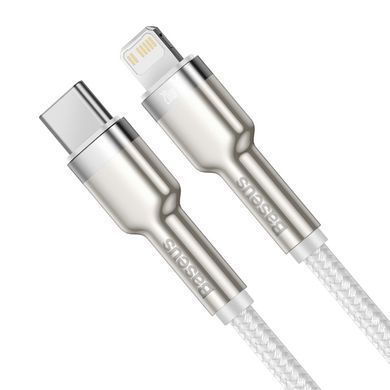 Кабель Baseus Cafule Series Metal Data Cable Type-C to iP PD 20W 2m White (CATLJK-B02) [802579]