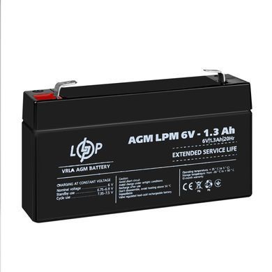Розпродаж Акумулятор AGM LPM 6V - 1.3 Ah (LP38477) [900191]