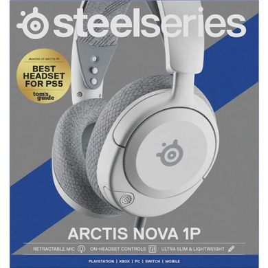 Ігрова гарнітура SteelSeries Arctis Nova 1P White MultiPlatform (61612) [401898]