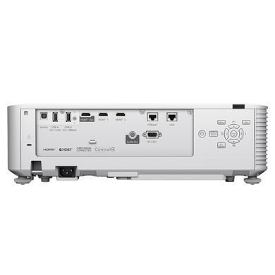 Проєктор Epson EB-L890E WUXGA, 8000 lm, LASER, 1.35-2.2, WiFi, білий (V11HB24080) [113964]