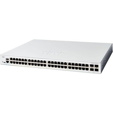 Комутатор Cisco Catalyst 1200 48xGE, 4x1G SFP (C1200-48T-4G) [105196]