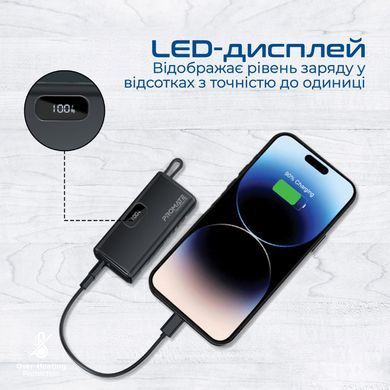 Універсальна мобільна батарея Promate Nanopack-5 5000mAh 20W Black (nanopack-5.black) [603489]