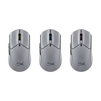 Миша HyperX Pulsefire Haste 2 Pro, RGB, USB-A/WL/BT, сірий (A1KY5AA) [14168]