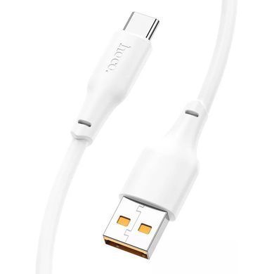 Кабель HOCO X93 USB to Type-C 100W, 1m, TPE, TPE connectors, White (6931474790682) [805283]