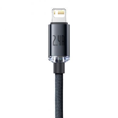Кабель Baseus Crystal Shine Series Fast Charging Data Cable USB to iP 2.4A 2m Black (CAJY000101) [805230]
