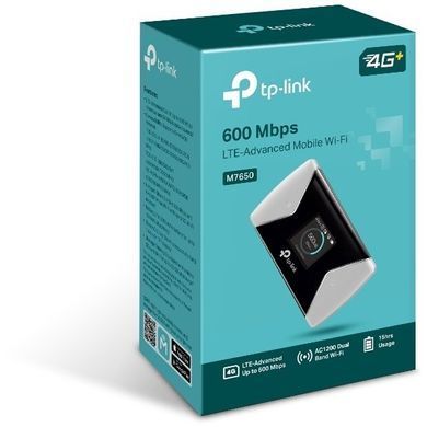 Мобільний Маршрутизатор TP-LINK N600, 4G/LTE, 3000мА*год (M7650) [104537]