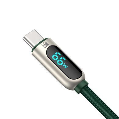 Кабель Baseus Display Fast Charging Data Cable USB to Type-C 66W 2m Green (CASX020106) [802243]