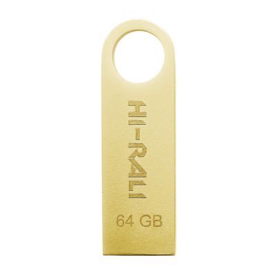 Флеш-накопичувач USB 64GB Hi-Rali Shuttle Series Gold (HI-64GBSHGD) [607136]