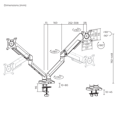 Кріплення для візуальних систем ITECH (LDT117-C024E) [306251]
