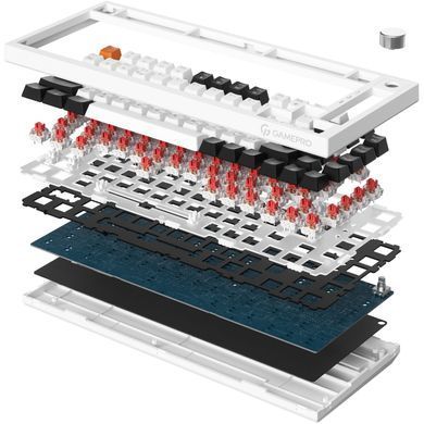 Клавіатура GamePro Red з Hot-Swap RGB Black (MK160B) [609371]