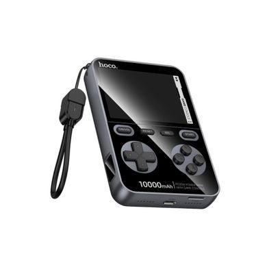 Зовнішній акумулятор HOCO Q47 Shine PD20W power bank with game console(10000mAh) Metal Gray (6942007664332) [806301]