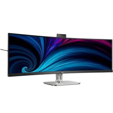 Монітор TFT 48.8" Philips 49B2U6903CH, VA 5120x1440, вигн., 2xHDMI, DP, USB-C, RJ-45, USB-hub, cam,HAS,кол (49B2U6903CH/00) [400533]