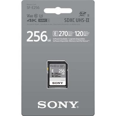 Карта пам'яті Sony SDXC 256GB C10 UHS-II U3 V60 R270/W120MB/s Entry (SFE256.ET4) [108917]