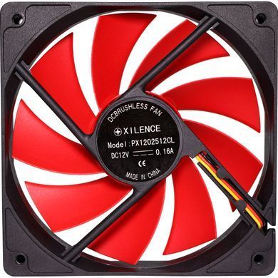 Вентилятор для корпуса 120mm Xilence XPF120.R black/red, Retail Box (XF039) [402999]