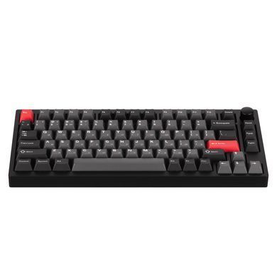 Клавіатура механічна Lemokey P1 Pro 84Key, Keychron Super Banana, WL/BT/USB-A, QMK/VIA, Hot-Swap, EN/UKR, RGB, Knob, Carbon Black (P1P-M4-UA) [103656]