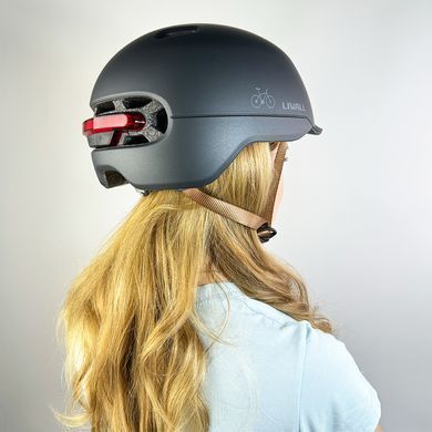 Захисний шолом Livall C20 (L) Midnight Black (57-61см), сигнал стопів (LIV-000C20-5342) [80045]