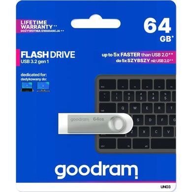 Флеш-накопичувач USB3.2 64GB Goodram UNO3 (UNO3-0640S0R11) [607324]