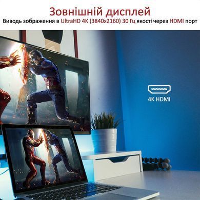USB-хаб Promate PrimeHub USB Type-С 7-в-1 (primehub-go.grey) [605127]