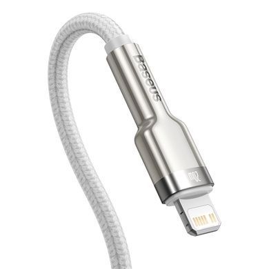 Кабель Baseus Cafule Series Metal Data Cable Type-C to iP PD 20W 2m White (CATLJK-B02) [802579]