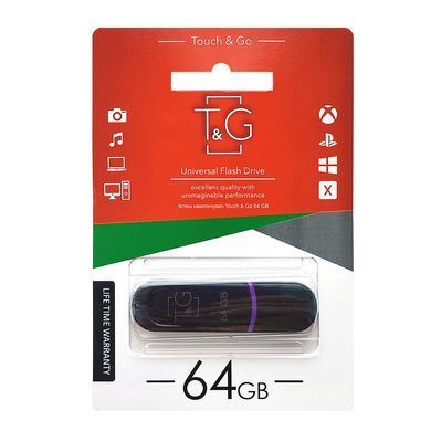 Флеш-накопичувач USB 64GB T&G 012 Classic Series Black (TG012-64GBBK) [607255]