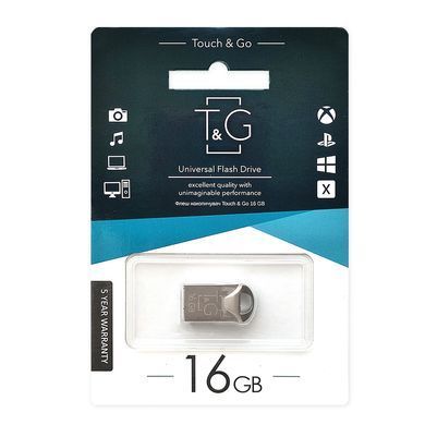 Флеш-накопичувач USB 16GB T&G 106 Metal Series Silver (TG106-16G) [607168]