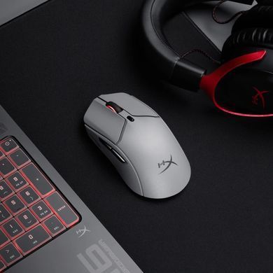 Миша HyperX Pulsefire Haste 2 Pro, RGB, USB-A/WL/BT, сірий (A1KY5AA) [14168]
