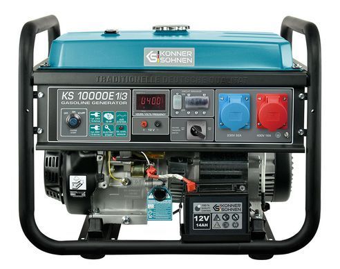 Генератор бензиновий Konner&Sohnen KS 10000E 1/3, 230/400В, 8.0кВт, електростартер, 88кг (KS10000E-1/3) [105973]