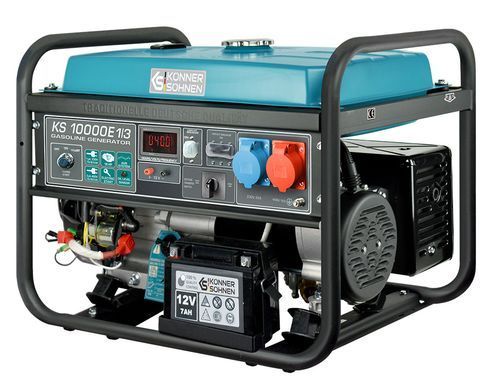 Генератор бензиновий Konner&Sohnen KS 10000E 1/3, 230/400В, 8.0кВт, електростартер, 88кг (KS10000E-1/3) [105973]