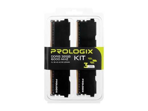 Модуль пам`ятi DDR5 2x16GB/6000 Prologix Black (PRO32GB6000B5K) [606258]