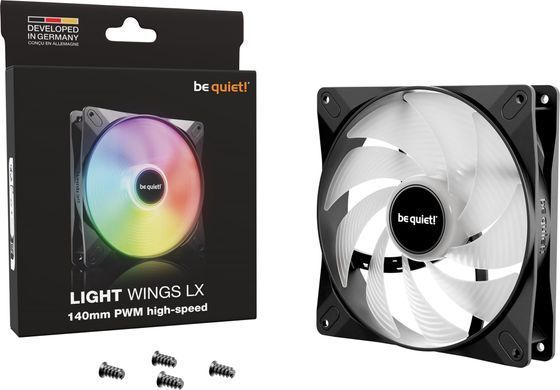 Вентилятор be quiet! Light Wings LX 140mm PWM High-Speed Black (BL129) [620203]