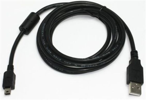 Кабель Cablexpert Premium USB - mini USB V 2.0 (M/M), ферит, 1.8 м, чорний (CCF-USB2-AM5P-6) [611808]