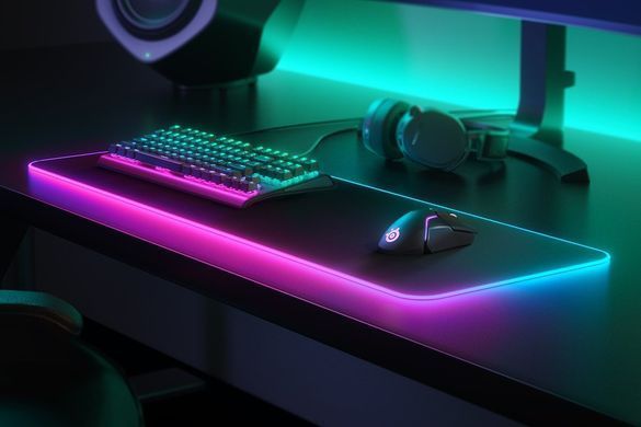 Ігрова поверхня SteelSeries QcK Prism Cloth XL RGB 900х300х4мм (63826) [401380]