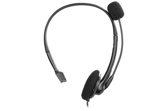 Гарнітура ПК моно On-ear 2E CH11 USB, omni-mic, 2м, чорний (2E-CH11MU) [107162]