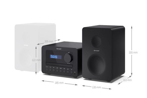 Мікросистема Sharp Micro Sound System Black (XL-B514(BK)) [617147]