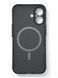 Чохол-накладка BeCover Carbonite Case MagSafe для Apple iPhone 16 Black (712067) [602937], фото 2