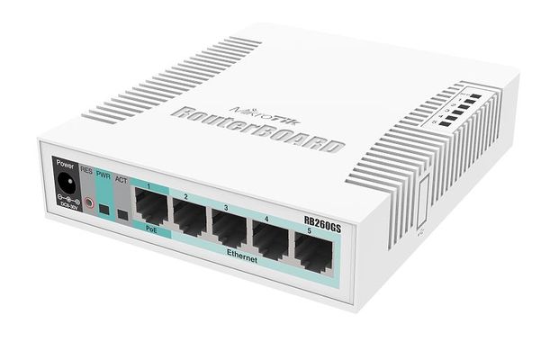 Комутатор MikroTik Cloud Smart Switch RB260GS (CSS106-5G-1S)