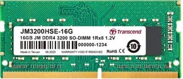 Пам'ять ноутбука Transcend DDR4 16GB 3200 (JM3200HSE-16G)